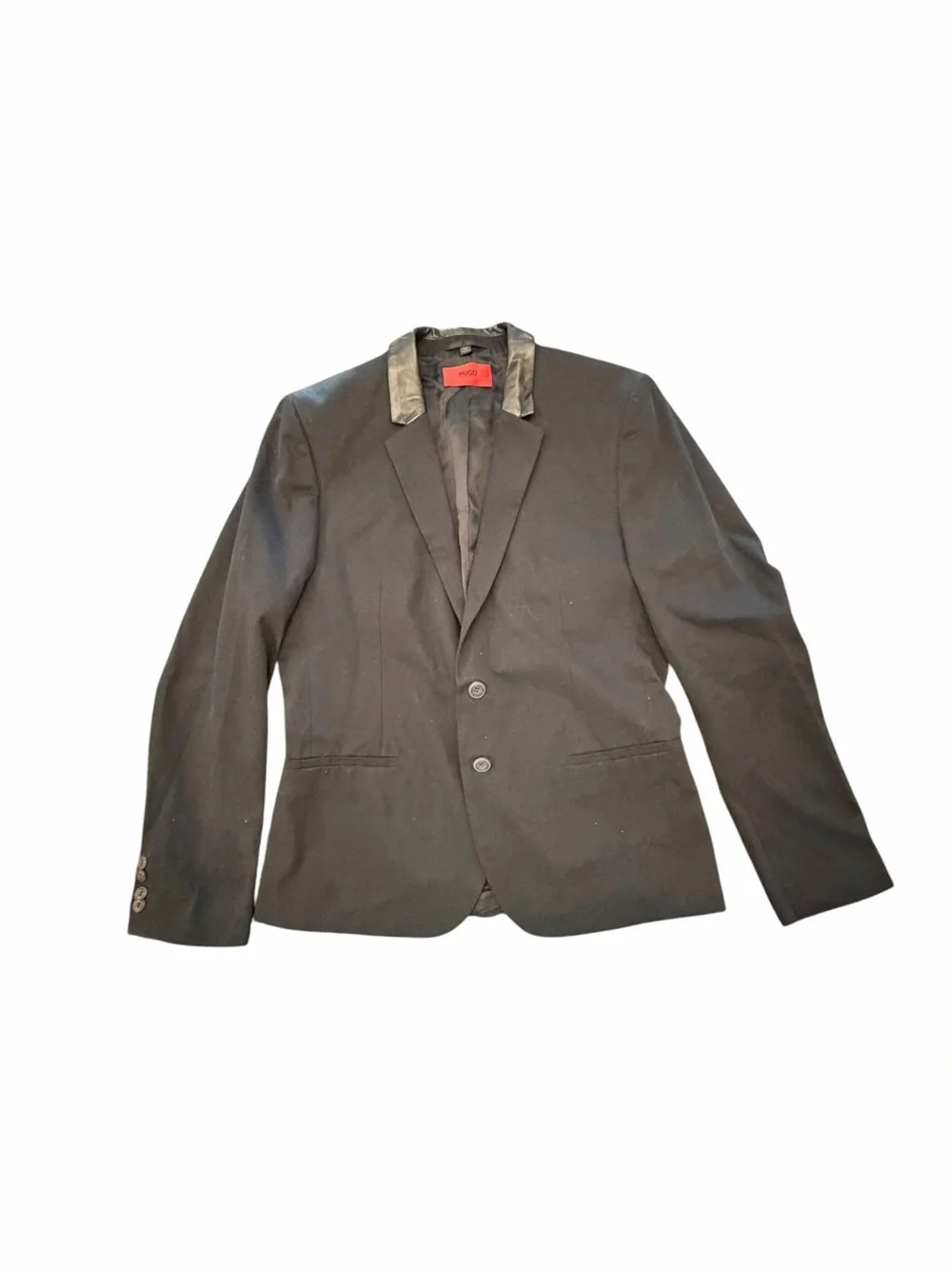 Hugo Hugo Boss Red Label Men's Black Two Button Slim Fit Sport Coat Blazer 40R